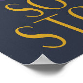 やる気を起こさせるトレンディーカラーYes可能 ポスター (角)