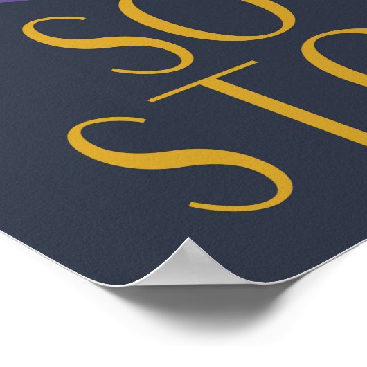 やる気を起こさせるトレンディーカラーYes可能 ポスター (角)