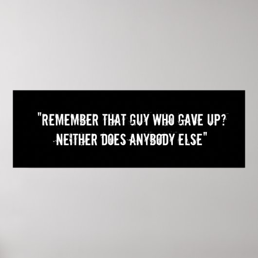 やる気を起こさせるトレーニングポスター ポスター (正面)