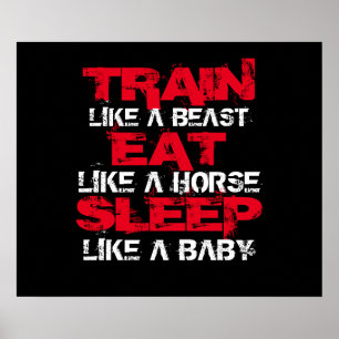 やる気を起こさせるトレーニングポスター ポスター