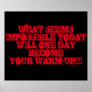 やる気を起こさせるトレーニングポスター ポスター