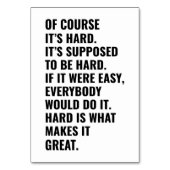 やる気を起こさせるトレーニング引用文 テーブルナンバー (裏面)