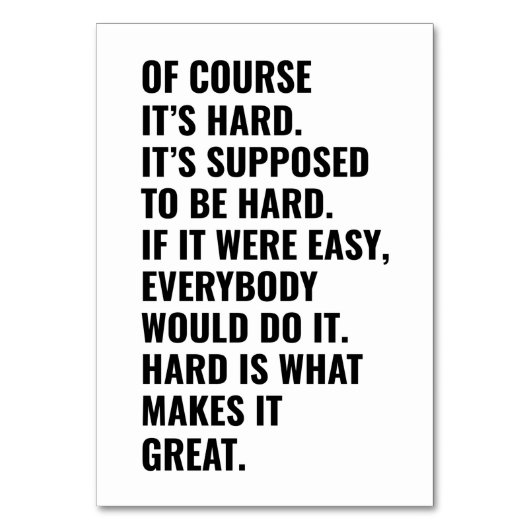 やる気を起こさせるトレーニング引用文 テーブルナンバー (裏面)