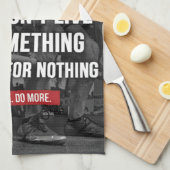 やる気を起こさせるトレーニング キッチンタオル (四つ折り)