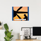 やる気を起こさせるパイロット写真 ポスター (ホームオフィス)