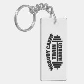 やる気を起こさせるフィットネスキーチェーン キーホルダー (正面左)