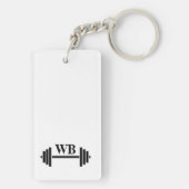 やる気を起こさせるフィットネスキーチェーン キーホルダー (裏面)