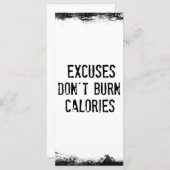 やる気を起こさせるフィットネスジム引用文 (正面/裏面)