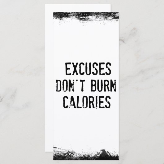 やる気を起こさせるフィットネスジム引用文 (正面/裏面)