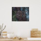 やる気を起こさせるフィットネス引用文#036 ポスター (キッチン)