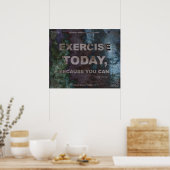 やる気を起こさせるフィットネス引用文#050 ポスター (キッチン)