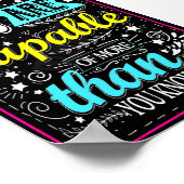 やる気を起こさせるフィットネス-トレーニング – ジム – ワーク引用文 ポスター (角)