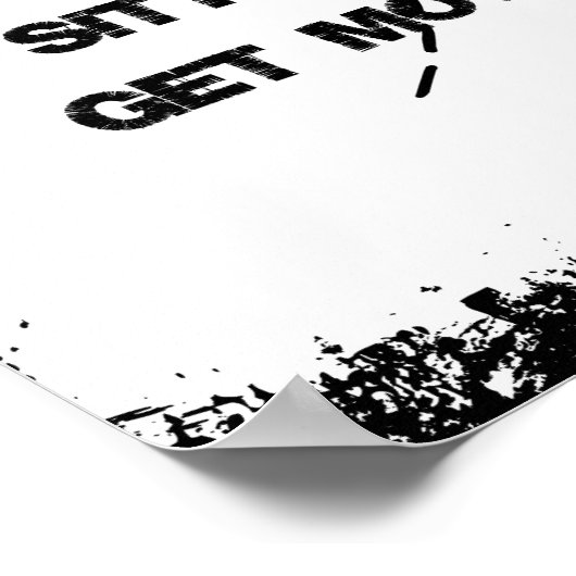 やる気を起こさせるフィットネスGet Moving Gym引用文 ポスター (角)