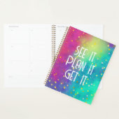 やる気を起こさせるプランナー水彩スポット プランナー手帳 (ディスプレー)