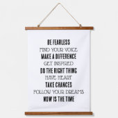 やる気を起こさせるプリント 吊り下げ型タペストリー (正面)