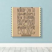 やる気を起こさせるプリント：新規開始 キャンバスプリント (インサイチュ (ウッドフロア))