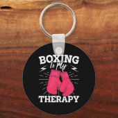 やる気を起こさせるボクシングデザイン キーホルダー (正面)