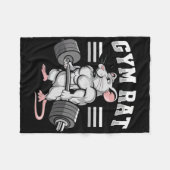 やる気を起こさせるボディビル重量挙げアパレル フリースブランケット (正面(横))