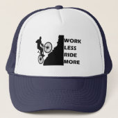 やる気を起こさせるマウンテンバイク引用文 キャップ (正面)