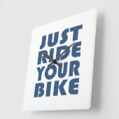 やる気を起こさせるマウンテンバイク引用文 スクエア壁時計 (傾斜)