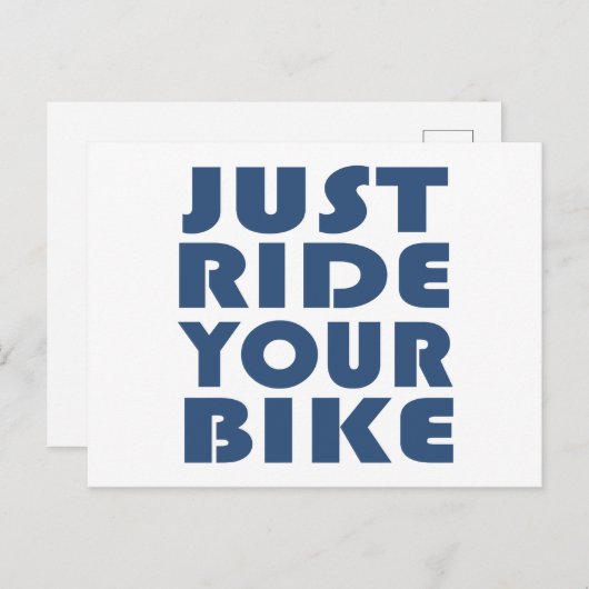 やる気を起こさせるマウンテンバイク引用文 ポストカード (正面/裏面)