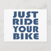 やる気を起こさせるマウンテンバイク引用文 ポストカード (正面)