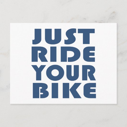 やる気を起こさせるマウンテンバイク引用文 ポストカード (正面)