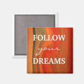 やる気を起こさせるマグネット – 3ワード引用文ドリーム マグネット (正面/裏面)