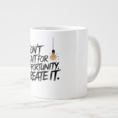 やる気を起こさせるマグ感動的 ジャンボコーヒーマグカップ (正面右)