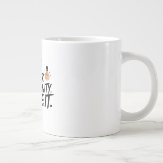 やる気を起こさせるマグ感動的 ジャンボコーヒーマグカップ (右)