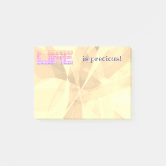 やる気を起こさせるライフステートメント引用文 ポストイット (正面)