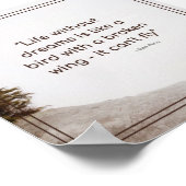 やる気を起こさせるライフ感動的引用文 ポスター (角)