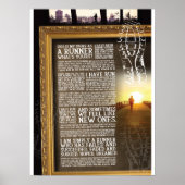 やる気を起こさせるランニング人生 ポスター (正面)