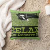 やる気を起こさせるリラックス猫エピックスローガン クッション (ブランケット)