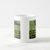 やる気を起こさせるリラックスCat Meタイムおもしろいデザイン コーヒーマグカップ (中央)