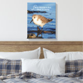 「やる気を起こさせる人生は旅だ」サンダル キャンバスプリント (インサイチュ (寝室))