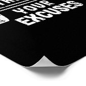 やる気を起こさせる体操が感動的強い ポスター (角)