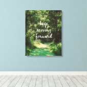 やる気を起こさせる保前進引用文 キャンバスプリント (インサイチュ (ウッドフロア))