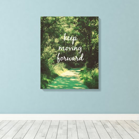 やる気を起こさせる保前進引用文 キャンバスプリント (インサイチュ (ウッドフロア))