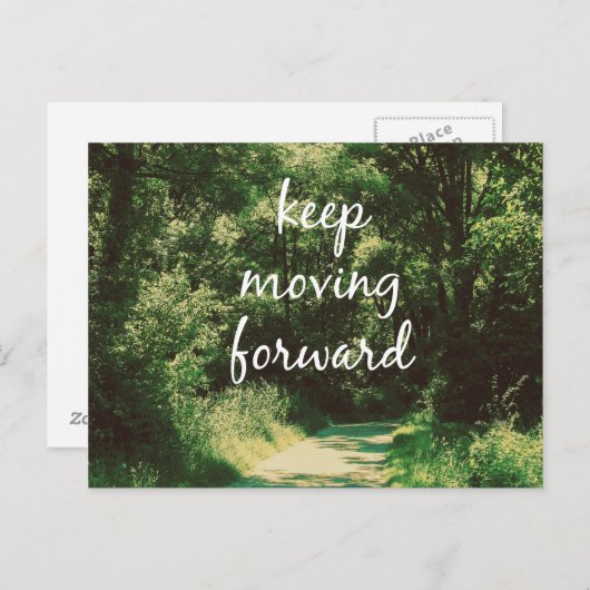 やる気を起こさせる保前進引用文 ポストカード (正面/裏面)