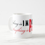 やる気を起こさせる前向きメッセージ感動的引用文 コーヒーマグカップ (正面左)