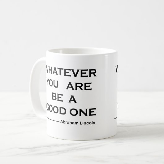 やる気を起こさせる前向き引用文 コーヒーマグカップ (正面左)