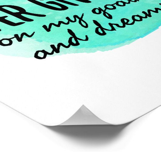 やる気を起こさせる励まし引用文 ポスター (角)