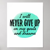 やる気を起こさせる励まし引用文 ポスター (正面)