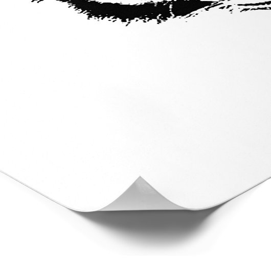 やる気を起こさせる勇気の感動的虎 ポスター (角)