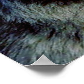 やる気を起こさせる勇気ウルフアイポスター ポスター (角)