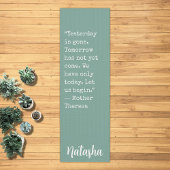 やる気を起こさせる勇気付けられる引用文名前をカスタムする ヨガマット