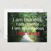 やる気を起こさせる勇気付けられる ポストカード (正面/裏面)