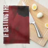 やる気を起こさせる単語 – トップに到達 キッチンタオル (四つ折り)