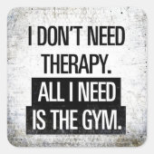 やる気を起こさせる単語 – トレーニング スクエアシール (正面)